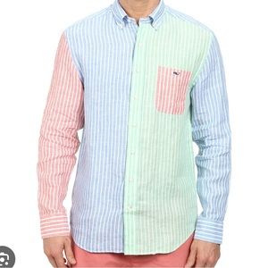 Vineyard Vines Party Tucker Linen Button Down Mens Small